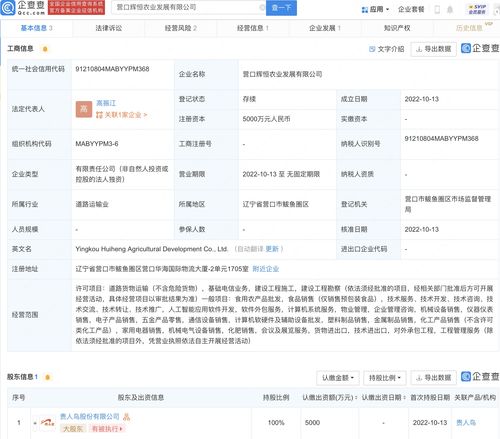 貴人鳥跨界布局農(nóng)業(yè)科技 遼寧營口子公司聚焦計算機軟硬件批發(fā)